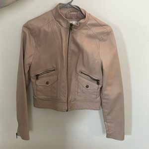 Women’s Leather Jacket - Pink